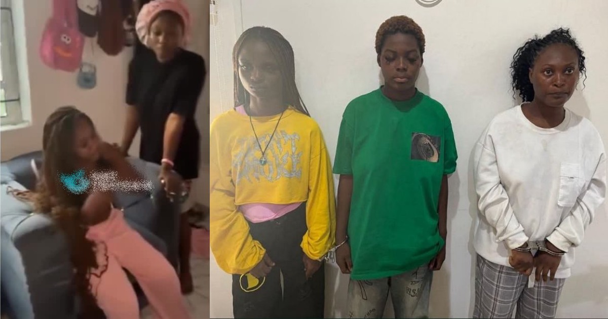 Ladies arrested following viral gang-up video