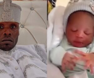 Oba Solomon Agbaye and wife welcome newborn baby
