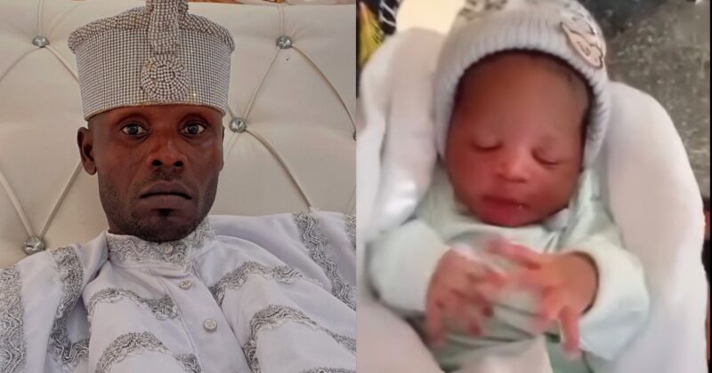 Oba Solomon Agbaye and wife welcome newborn baby