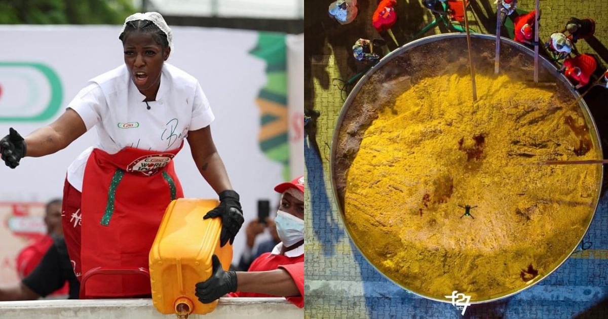 I used 4,000kg rice, 612kg oil, others in Guinness jollof rice attempt — Hilda Baci