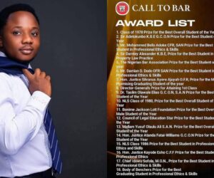 Benedict Ater shines at call to bar, bags 18 awards at Law School