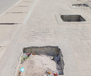 Lagos govt fixes open manhole after viral outcry