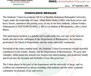 200-level Niger State varsity d!es after collapsing in her off-campus residence