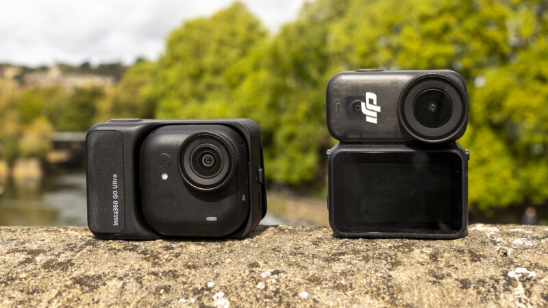 DJI Osmo Nano vs Insta360 Go Ultra: two tiny modular action cams compared