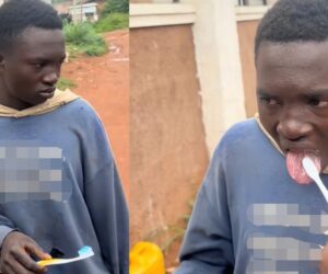 Ekpoma boys force bike man to brush over alleged bad breath