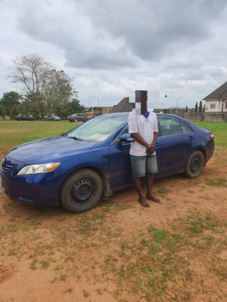 Ondo police bust car theft syndicate, recover repainted Toyota Camry sold for N4m and arrest buyer