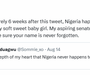I pray from the depth of my heart that Nigeria never happens to me or anyone I care about