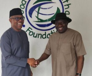 Peter Obi Holds Closed-door Meeting With Goodluck Jonathan In Abuja (Photos)