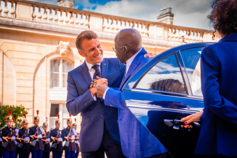 President Bola Tinubu meets with President of France, Emmanuel Macron (photos)