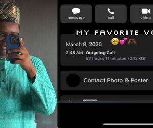 Man says he can’t sleep without talking to his favorite girl as he shares 62 62-hour call history (IMAGES)