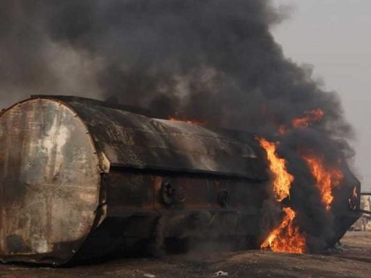 2 Die In Petrol Tanker Accident On Ilorin–Jebba Expressway