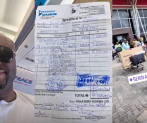 Isreal DMW splashes N7.3m on Tv sets, flies them from Lagos to Benin