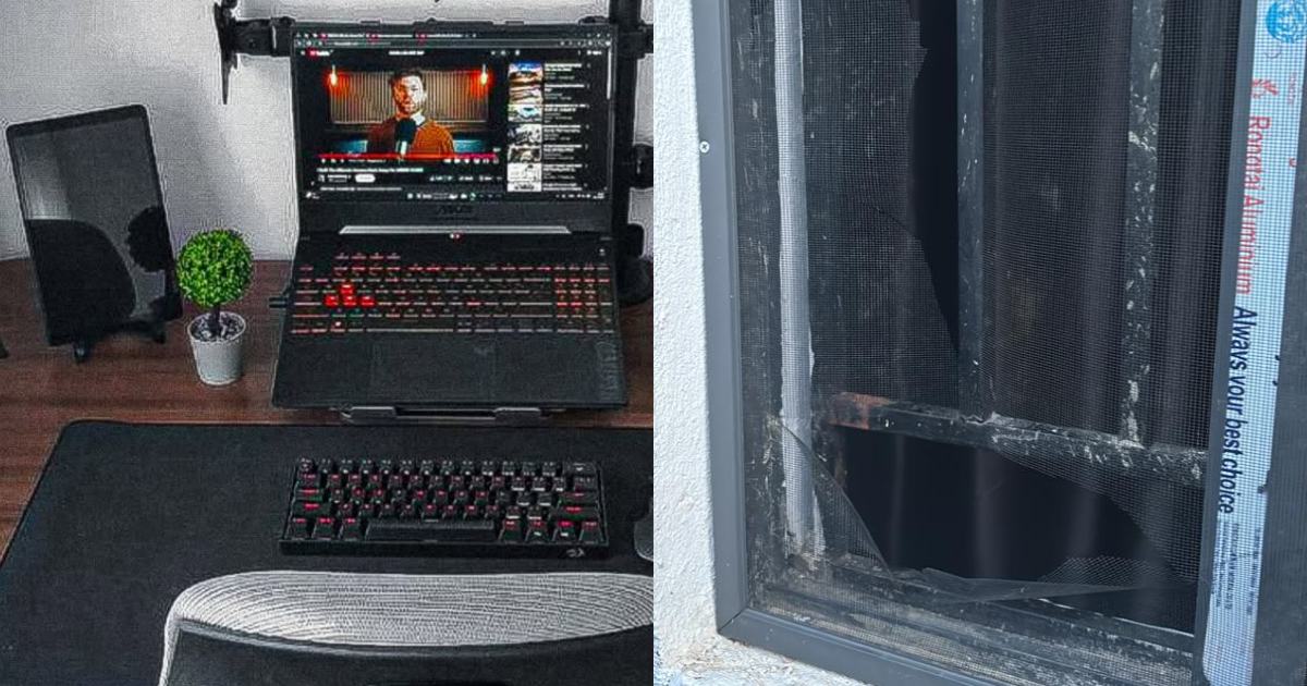 Man weeps as thieves steal phone, laptop and tablet while he slept