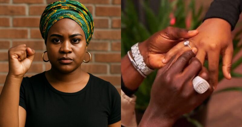 Lady shocked as feminist who once rejected men weds, pregnant