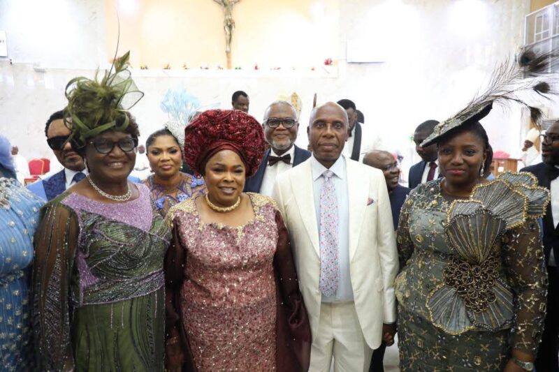 Photos from the white wedding of Rotimi Amaechi’s son