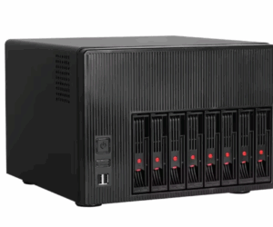 This tiny NAS box claims 204TB of storage power while looking like two stacked shoe boxes in your living room