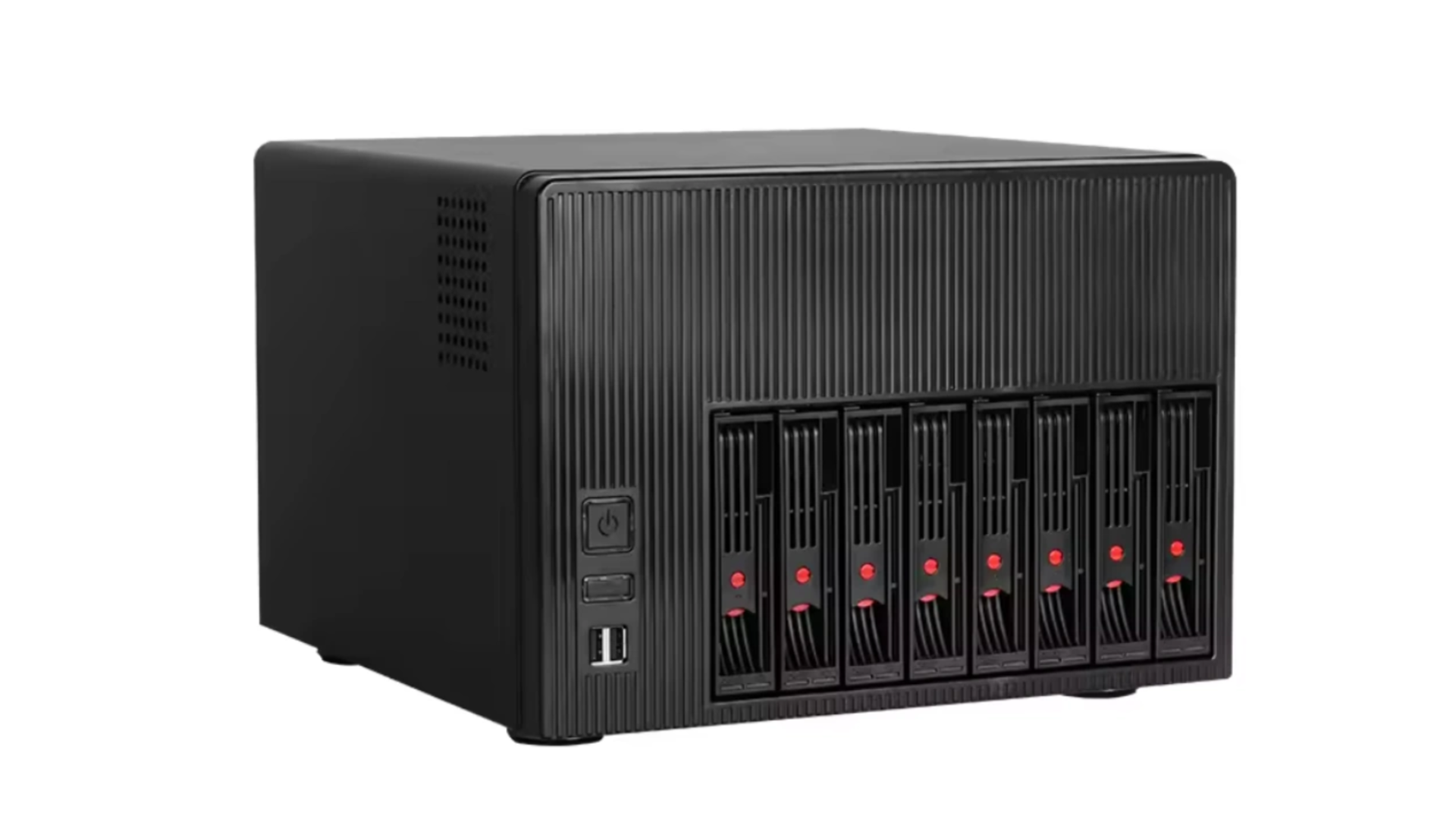 This tiny NAS box claims 204TB of storage power while looking like two stacked shoe boxes in your living room