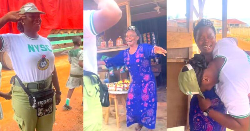 Grandmother sheds tears as granddaughter honours her after NYSC