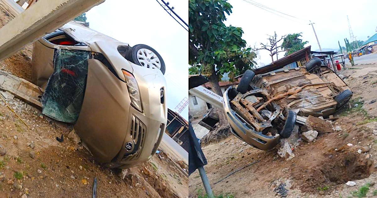 Man, friends escape unhurt as car somersaults at high speed