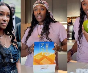 Tolani Otedola trends after unboxing £180 mango from Japan