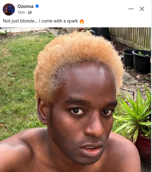 Governor Soludoâs son, Ozonna, flaunts his new blonde hair