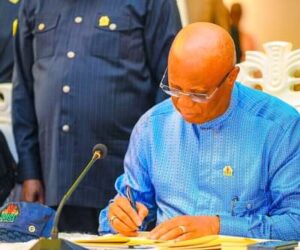 Eno signs N695b 2025 supplementary budget