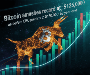 Bitcoin smashes record $125,000 price as deVere CEO predicts surge to $150,000 by year-end