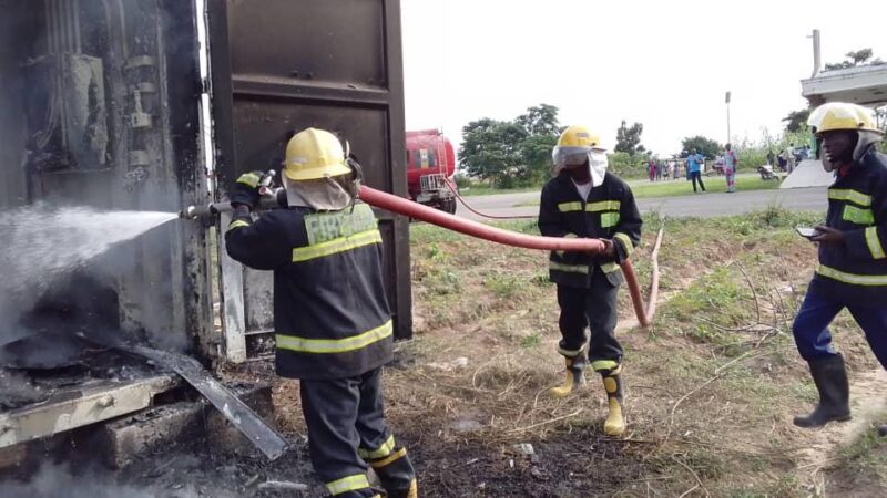 Fire guts local government secretariat building in Oyo