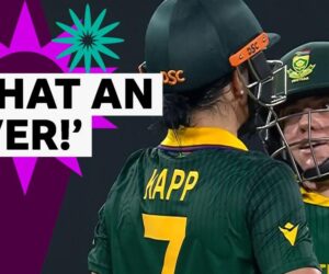 Women’s Cricket World Cup: South Africa’s Nadine de Klerk and Marizanne Kapp hit 25 runs from six balls against Pakistan