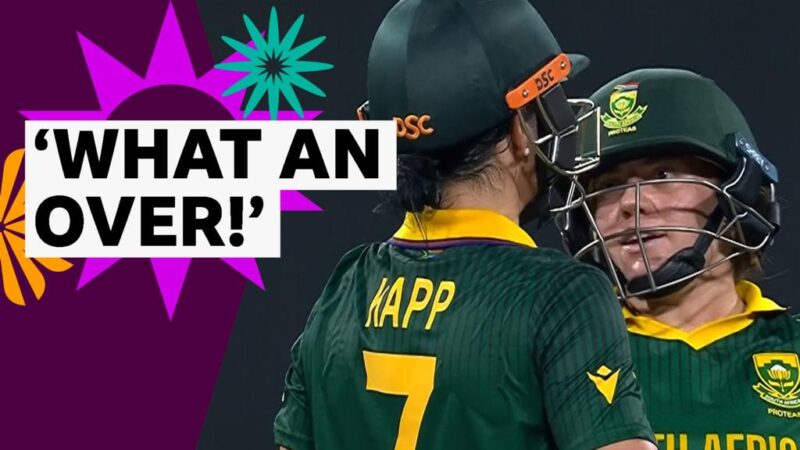 Women’s Cricket World Cup: South Africa’s Nadine de Klerk and Marizanne Kapp hit 25 runs from six balls against Pakistan