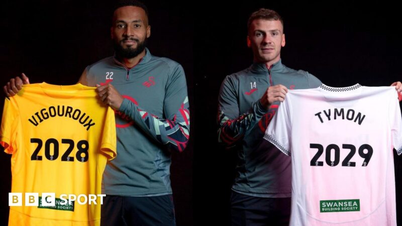 Lawrence Vigouroux and Josh Tymon sign new Swansea City contracts