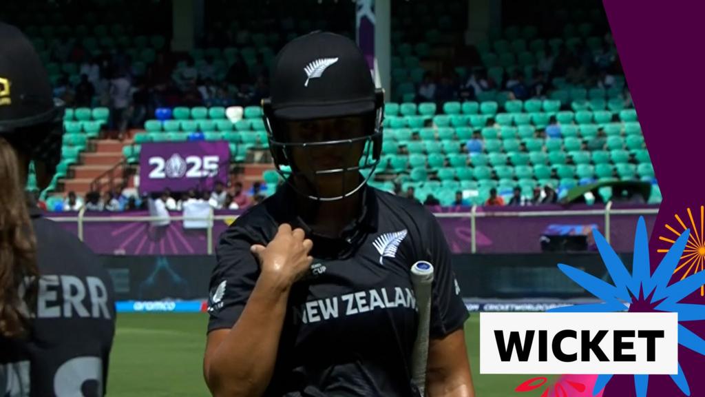 Women’s Cricket World Cup: England v India – Suzie Bates wicket off Linsey Smith