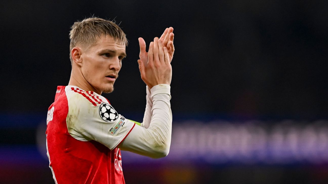 Arsenal can take risks with ‘phenomenal’ Ødegaard, Arteta says