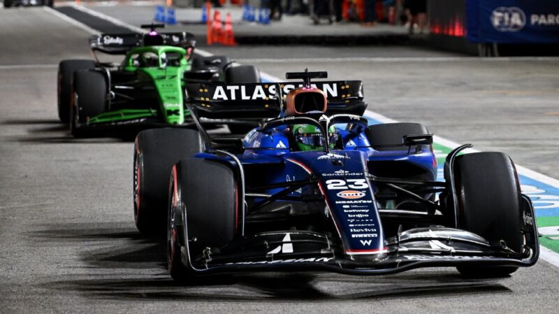 Singapore GP: Williams handed double DQ after DRS infringement