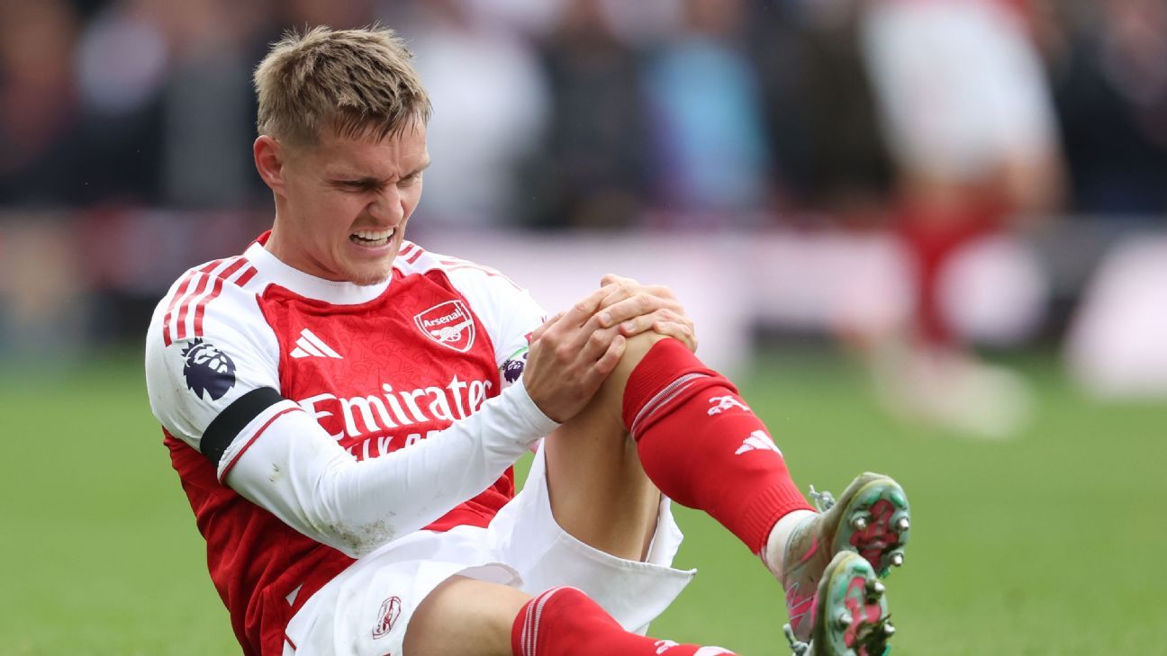 Arsenal’s Ødegaard suffers MCL injury, pulls out of Norway squad