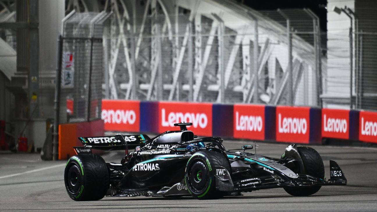 2025 Follow live Singapore Grand Prix updates: Russell leads from pole
