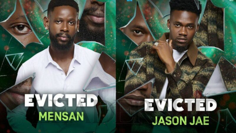 Top 5 Housemates Emerge As Mensan, Jayson Jae Evicted