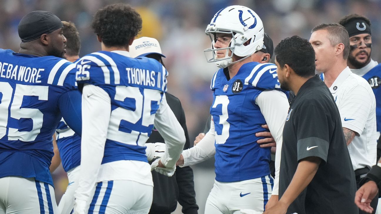Colts’ Spencer Shrader sustains potentially serious knee injury