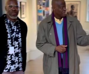 SPOTTED: Wale Edun visits London art fair after reports of ill health