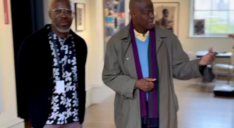 SPOTTED: Wale Edun visits London art fair after reports of ill health