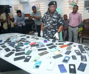 Police nab tricycle robbery syndicate in Akwa Ibom, recover 72 stolen phones