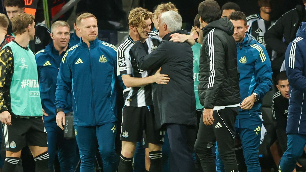 Mourinho heaps praise on Gordon, calls St James’ Park ‘quiet’
