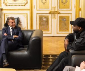 PHOTOS: Davido meets French president, says ‘we shared our visions for a better world’