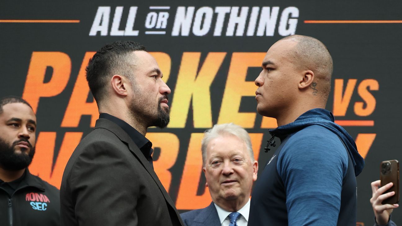 Parker 20 pounds heavier than Wardley for heavyweight bout