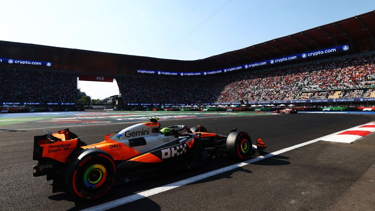 Mexico GP qualifying: Norris takes pole as title rivals struggle