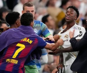 Real Madrid’s Lunin sent off, 5 booked in post-Clásico scuffle