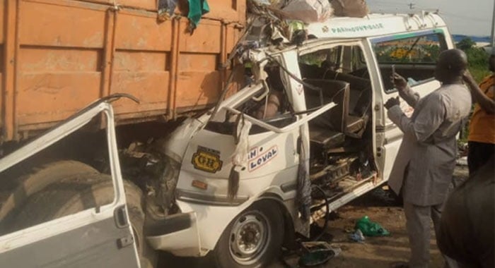 One injured as trucks collide on Otedola Bridge, causing seven-hour gridlock