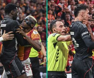 Victor Osimhen Gets Into Fight During Galatasaray vs Besiktas, Ndidi Reacts After, Video
