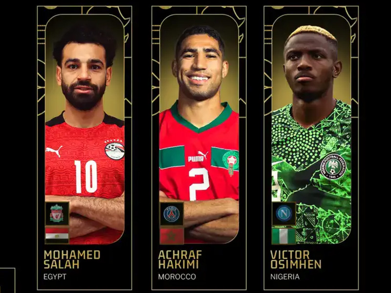 Osimhen, Salah, Hakimi Lead Final Nominees For 2025 CAF African Player Of The Year – Arise News