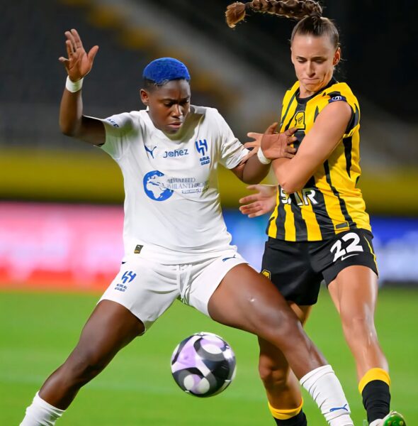 Oshoala Scores Stoppage Time Goal In Al-Hilal’s Win Vs Al-Ittihad